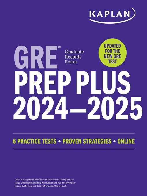 Title details for GRE Prep Plus 2024-2025 by Kaplan Test Prep - Available